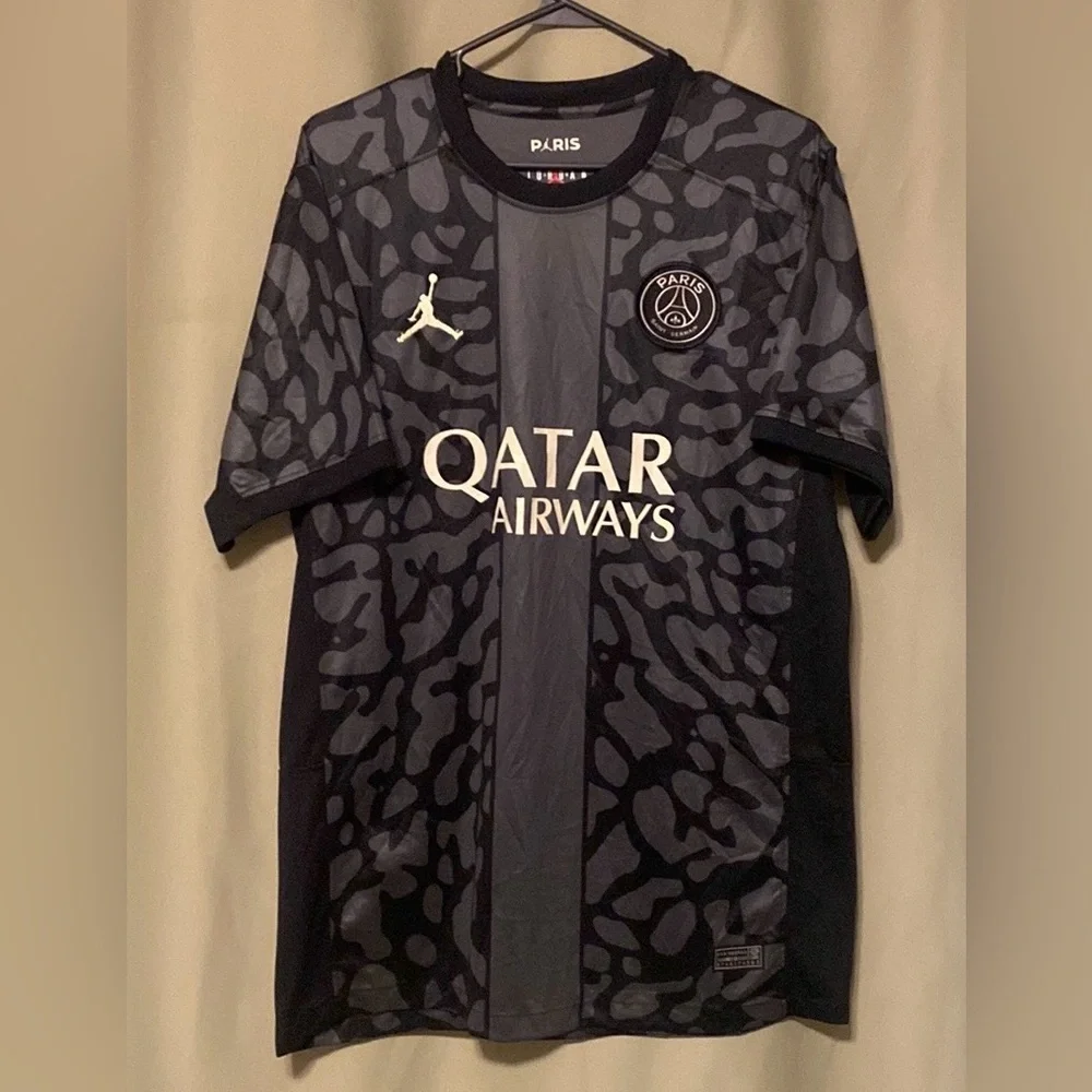 Nike Jordan Paris Saint Germain PSG 23/24 Third Soccer Jersey Grey Men’s 2XL